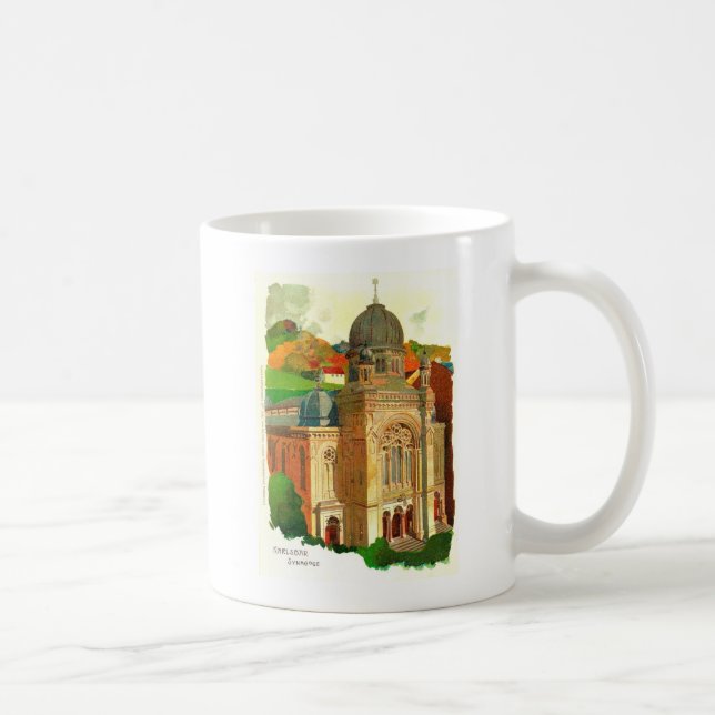 Karlovy Vary (Karlsbad) Synagogue Coffee Mug (Right)