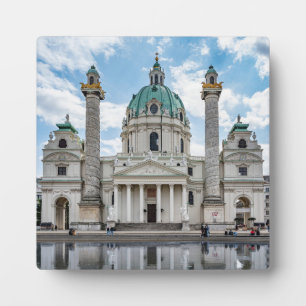 Karlskirche in Vienna, Austria Plaque
