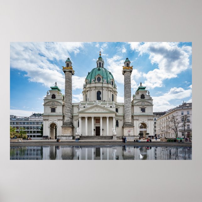 Karlskirche in Vienna, Austria Poster (Front)