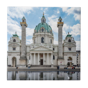 Karlskirche in Vienna, Austria Tile