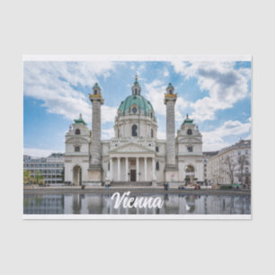 Karlskirche in Vienna, Austria Tissue Paper
