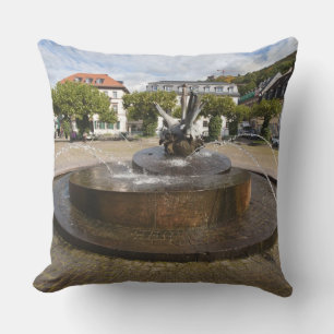 Karlsplatz (Karl's Square), Old Town Heidelberg Throw Pillow