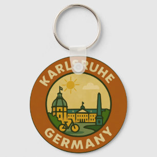 Karlsruhe German Urban Emblem Keychain