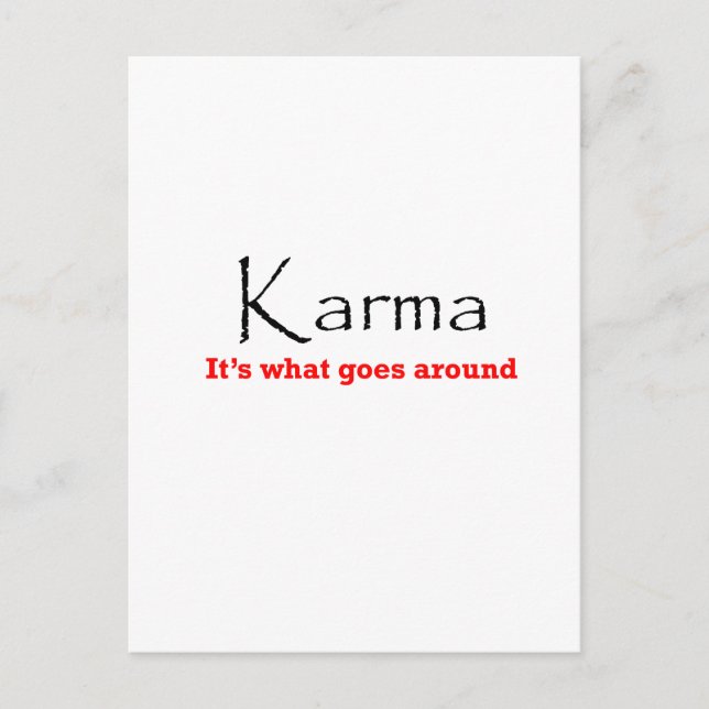 Karma 1 postcard (Front)