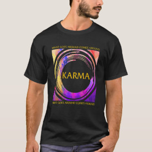 Karma Buddha Yoga Vintage Universal Law Buddhism P T-Shirt