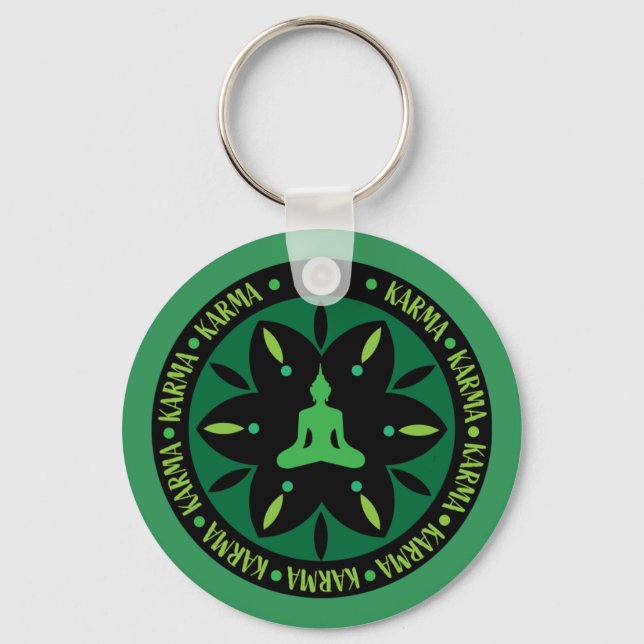 Karma Buddhist Religion - Buddhism Six Sages   Keychain (Front)