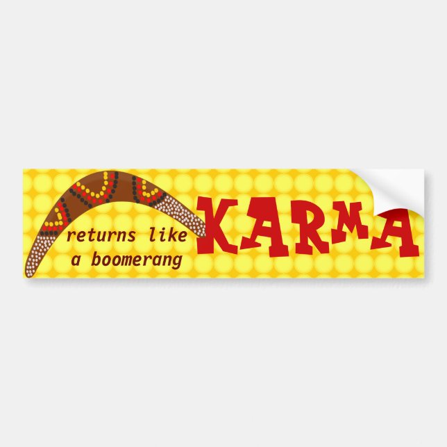 Karma bumper sticker (Front)