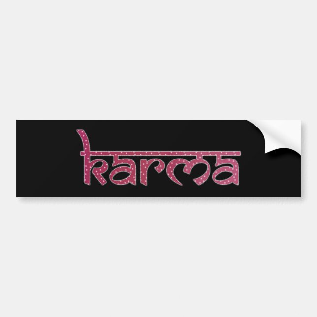 karma bumper sticker (Front)