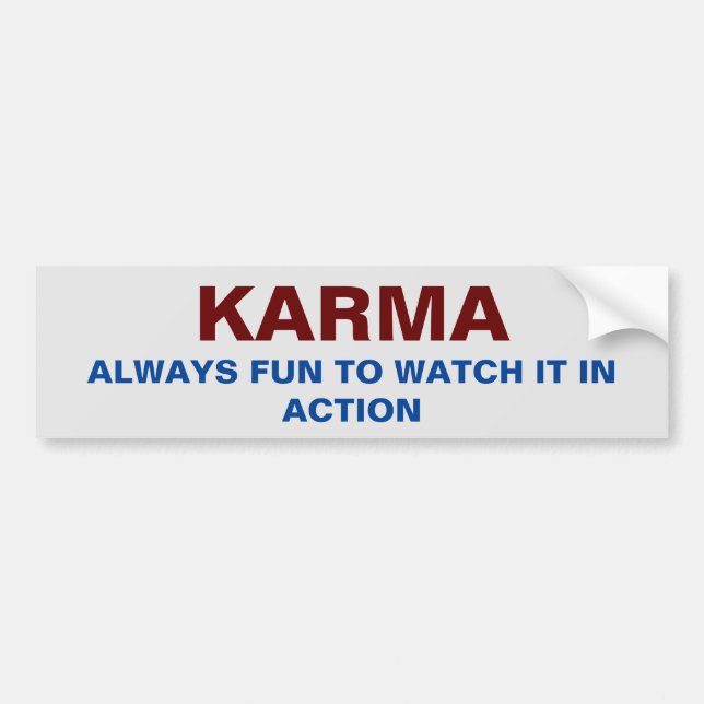 KARMA BUMPER STICKER (Front)