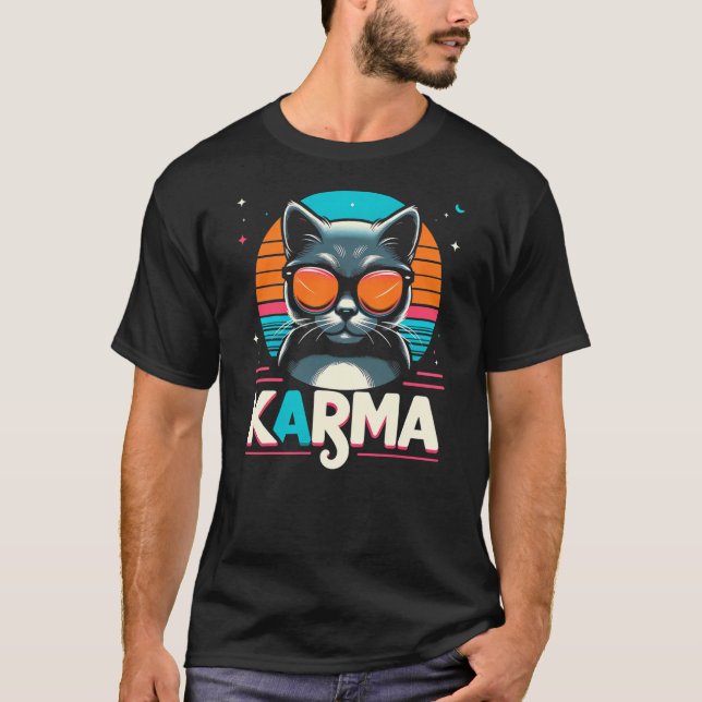 Karma Cat T-Shirt (Front)