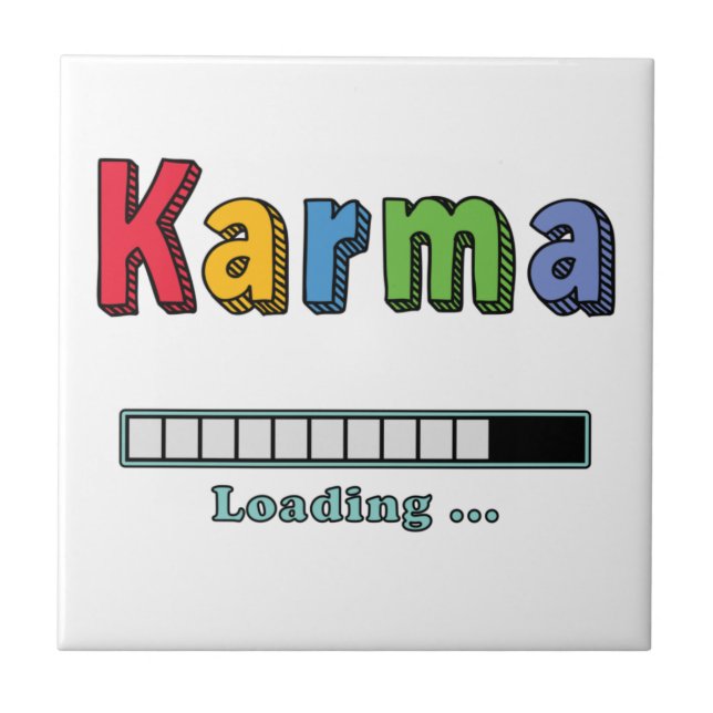 Karma Chargement... Carreau en céramique (Devant)