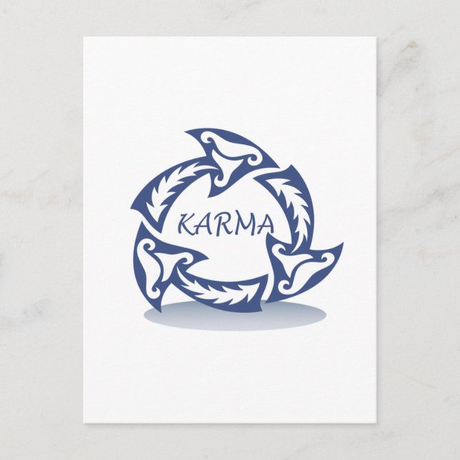 Karma design postcard (Front)