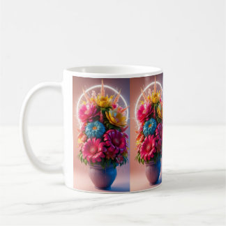 Karma Gifts 16 oz Black and White Boho Mug Butterf