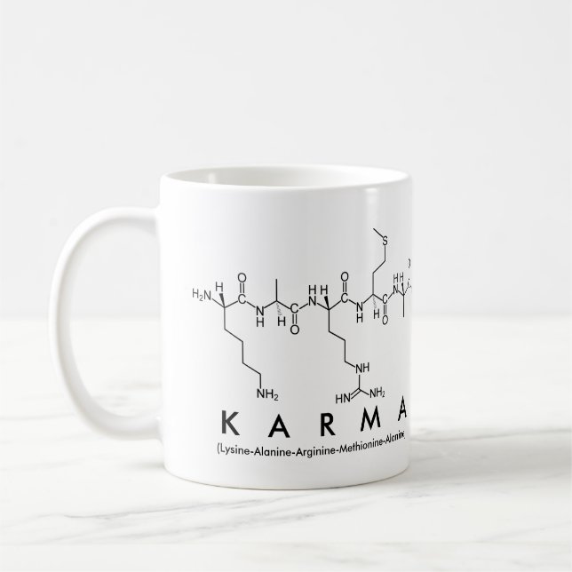 Karma peptide nom mug (Gauche)