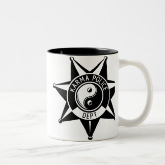 Karma Police Dept! Two-Tone Coffee Mug
