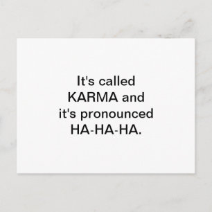 Karma Postcard
