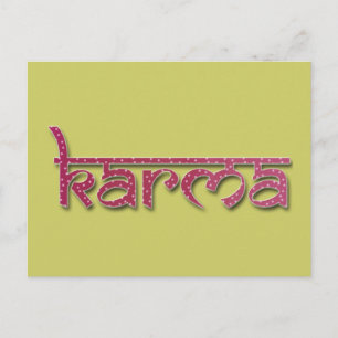 karma postcard