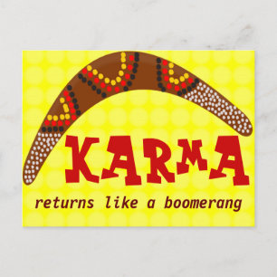 Karma postcard