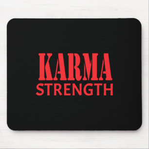 Karma Strength Sticker Mouse Pad