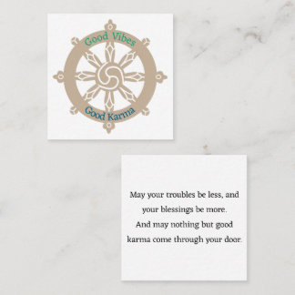 Karma Wheel Poem Pass Along Cartes