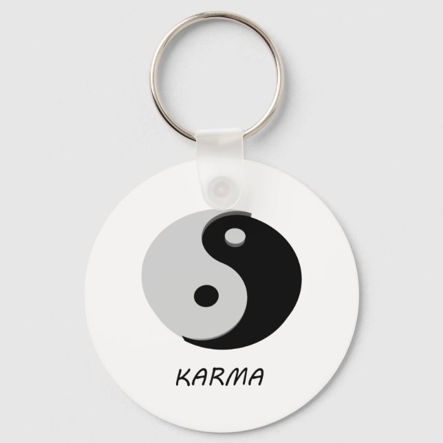 Karma Ying Yang Keychain (Front)