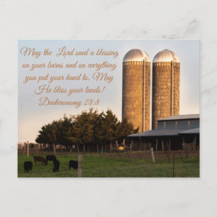 Karmer A Farmer's Prayer of Blessing Postcard