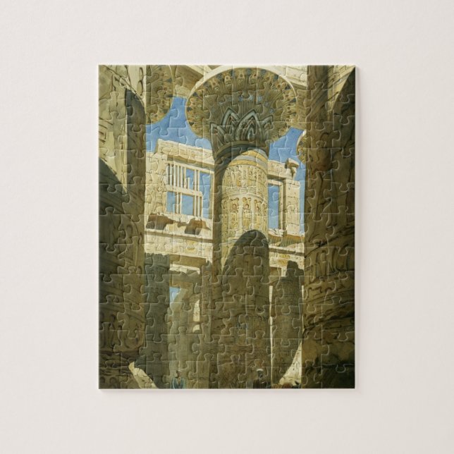 Karnak, c.1866 (w/c on paper) jigsaw puzzle (Vertical)