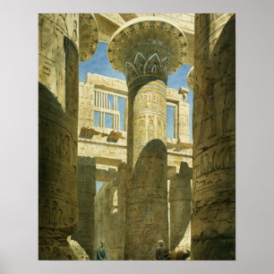 Karnak, c.1866 (w/c on paper) poster