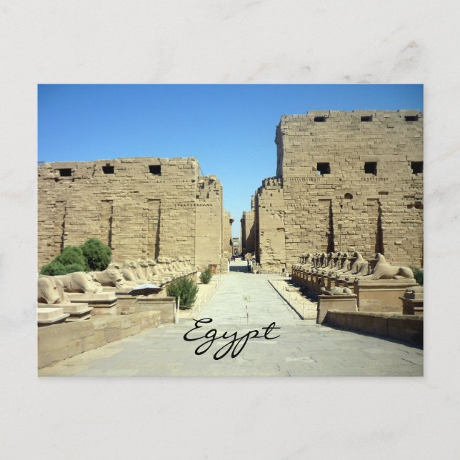 karnak entrance postcard (Front)