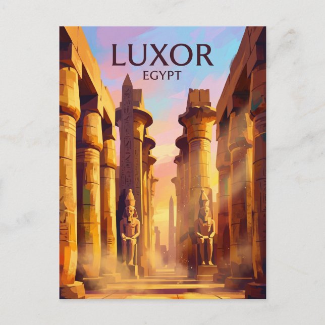 Karnak Temple Complex Egypt Postcard (Front)