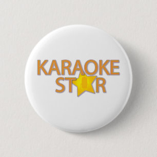 Karoake Star 2 Inch Round Button