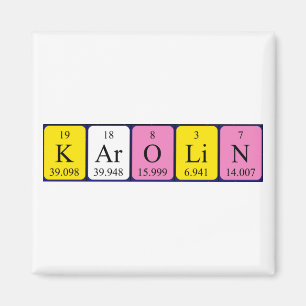 Karolin periodic table name magnet