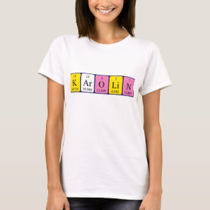 Karolin periodic table name shirt