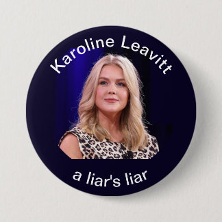 karoline leavitt 3 inch round button