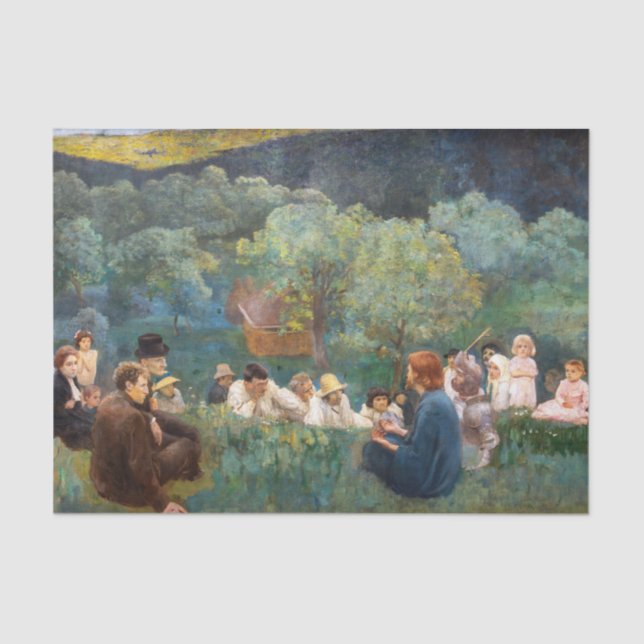 Károly Ferenczy - Sermon on the Mount Tissue Paper (Front)