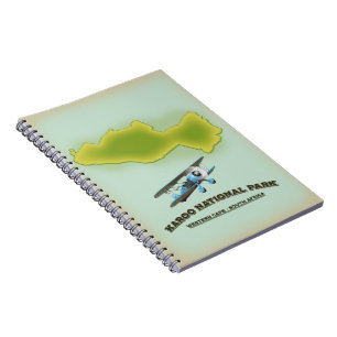 Karoo National Park Western Cape South Africa map Notebook