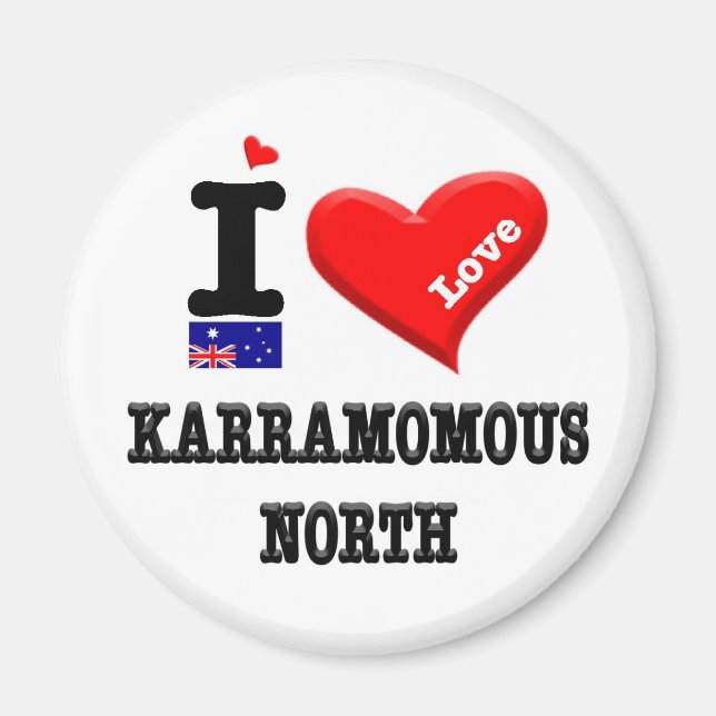 KARRAMOMOUS NORTH - I Love Magnet (Front)