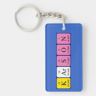 Karson periodic table name keyring
