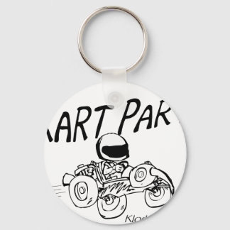 Kart Party Black Logo Keychain