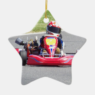 Kart Racer Ceramic Ornament