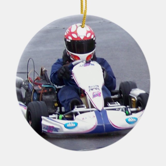 Kart Racer Ceramic Ornament (Front)