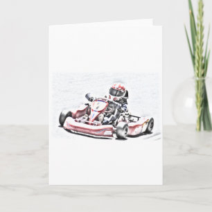 Kart Racer Shaded Sketch Card