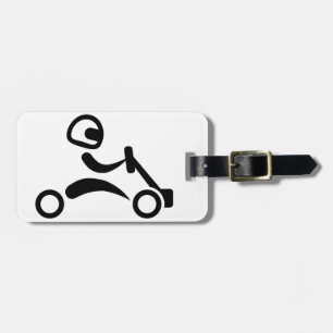 Kart racing luggage tag