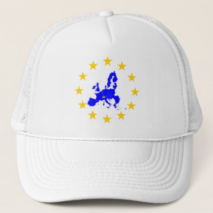 Karte der Europäischen Union mit Sternenkreis Trucker Hat