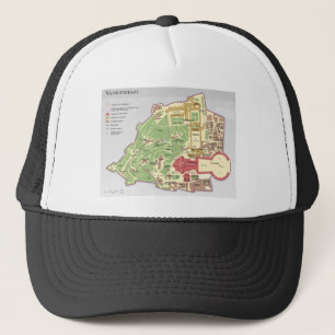 Karte der Vatikanstadt Vatican City Diagram Trucker Hat