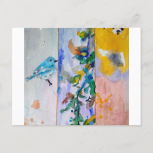 Karte Vogel Postcard