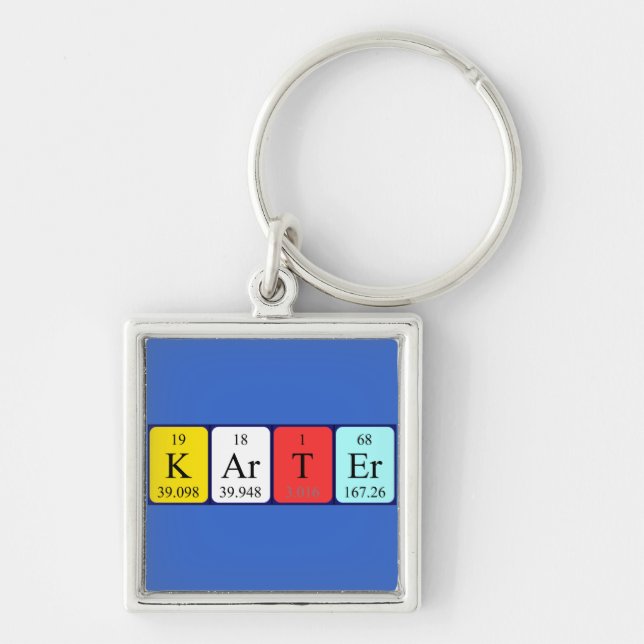 Karter periodic table name keyring (Front)