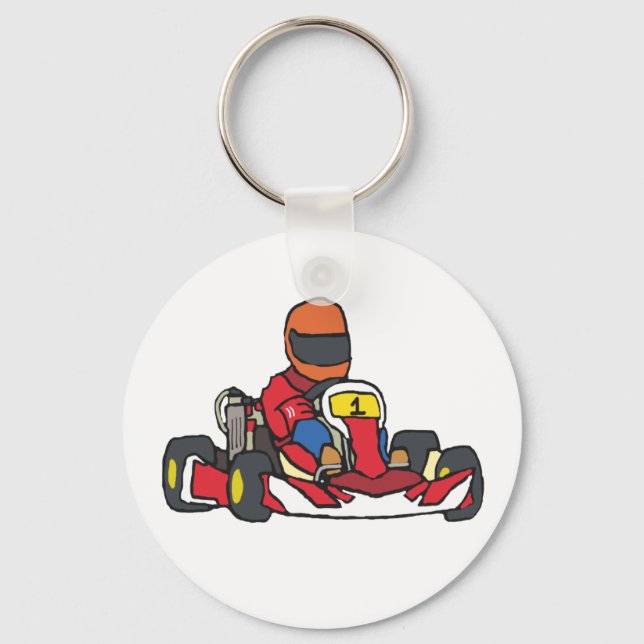 Karting Go-Kart Keychain (Front)