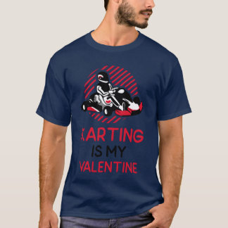 Karting Is My Valentine Sports Player boy T-Shirt