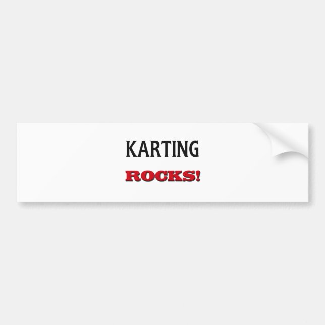 Karting Rocks Bumper Sticker (Front)
